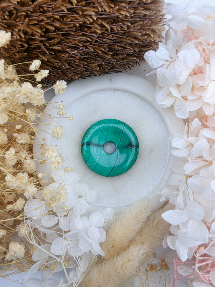 Malachite Circle Of Light Pendant