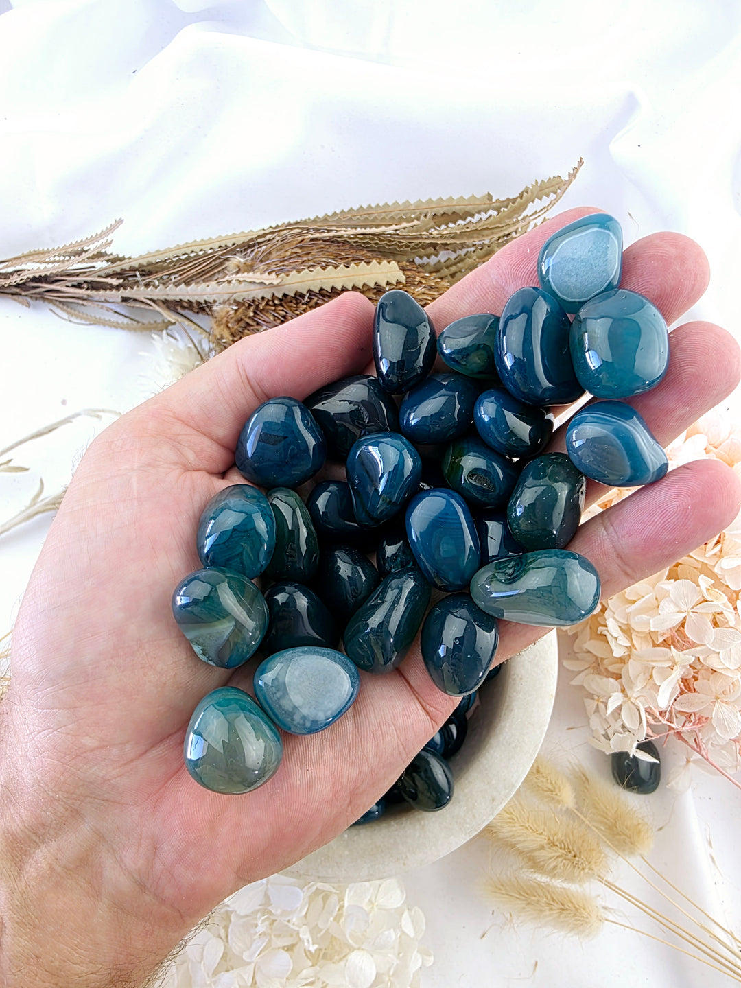 Green Agate Tumbled Stone