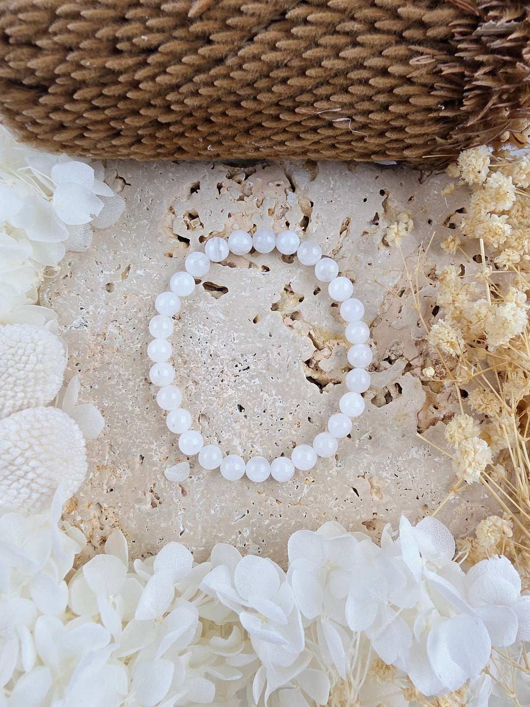 Rainbow Moonstone Bracelet - 6mm