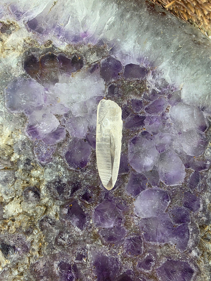 Lemurian Smoky Quartz Laser Pendant