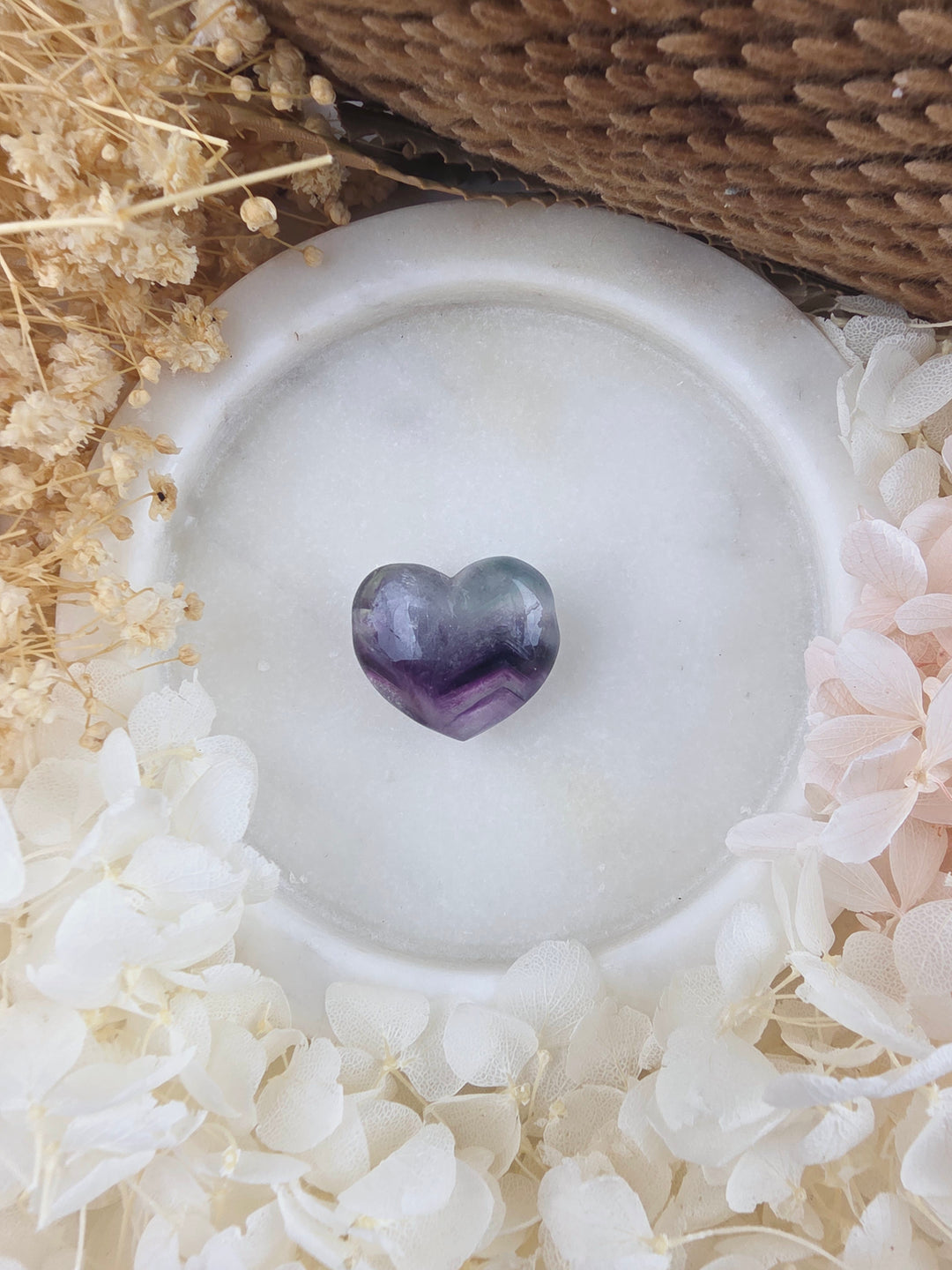 Rainbow Fluorite Heart Pendant — Dream Without Limits