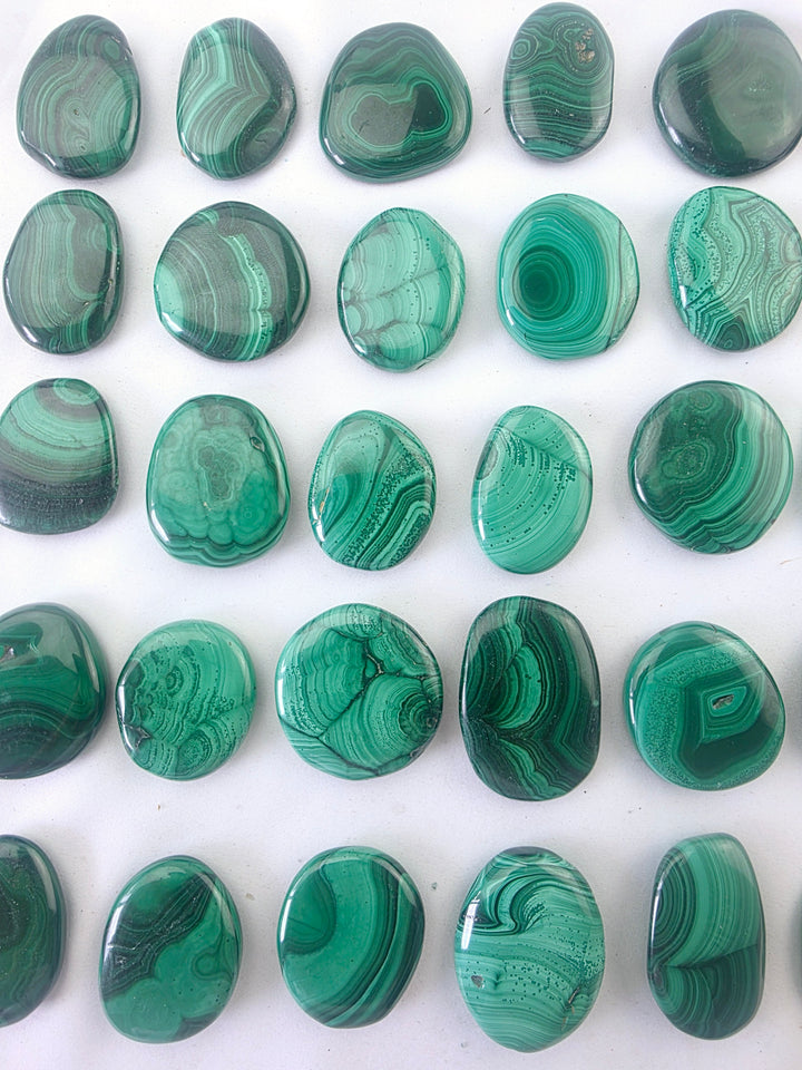 Malachite Flat Stone