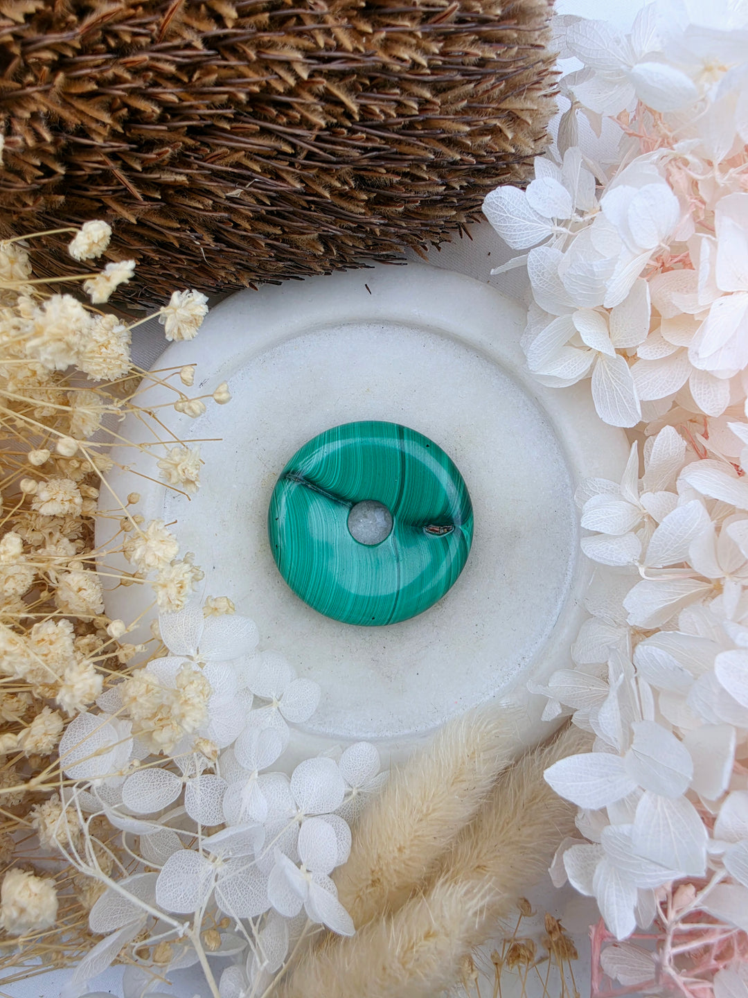 Malachite Circle Of Light Pendant