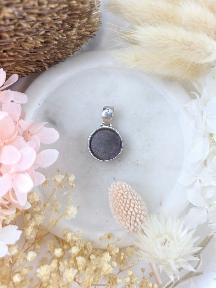 Star Ruby Silver Pendant