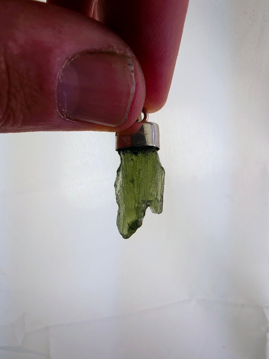Moldavite Silver Pendant — Manifest & Transform