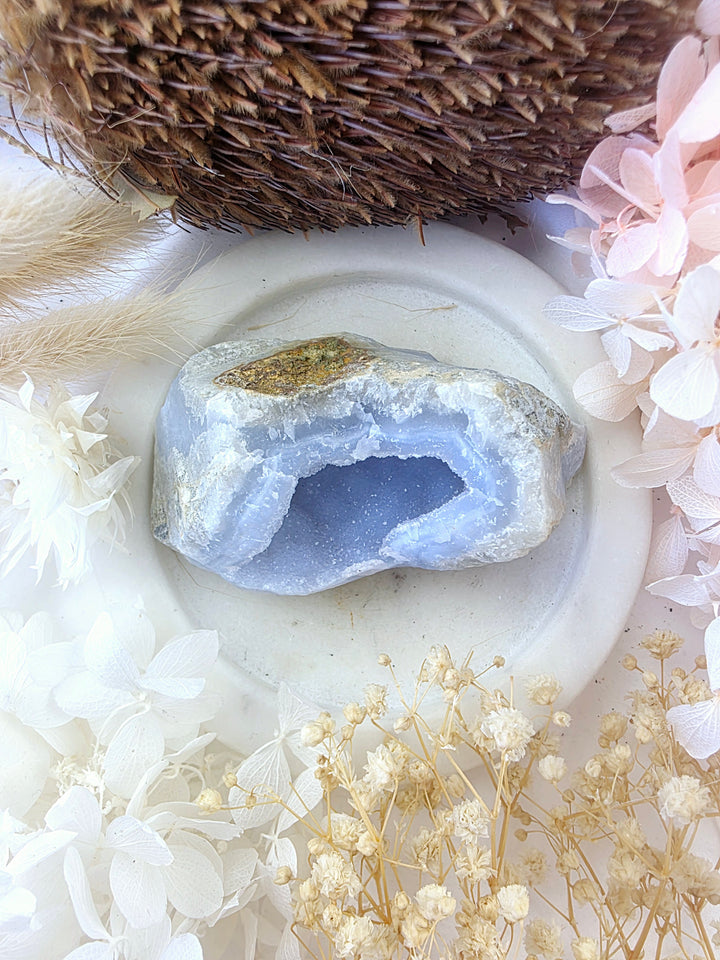 Blue Lace Agate Druzy Cluster