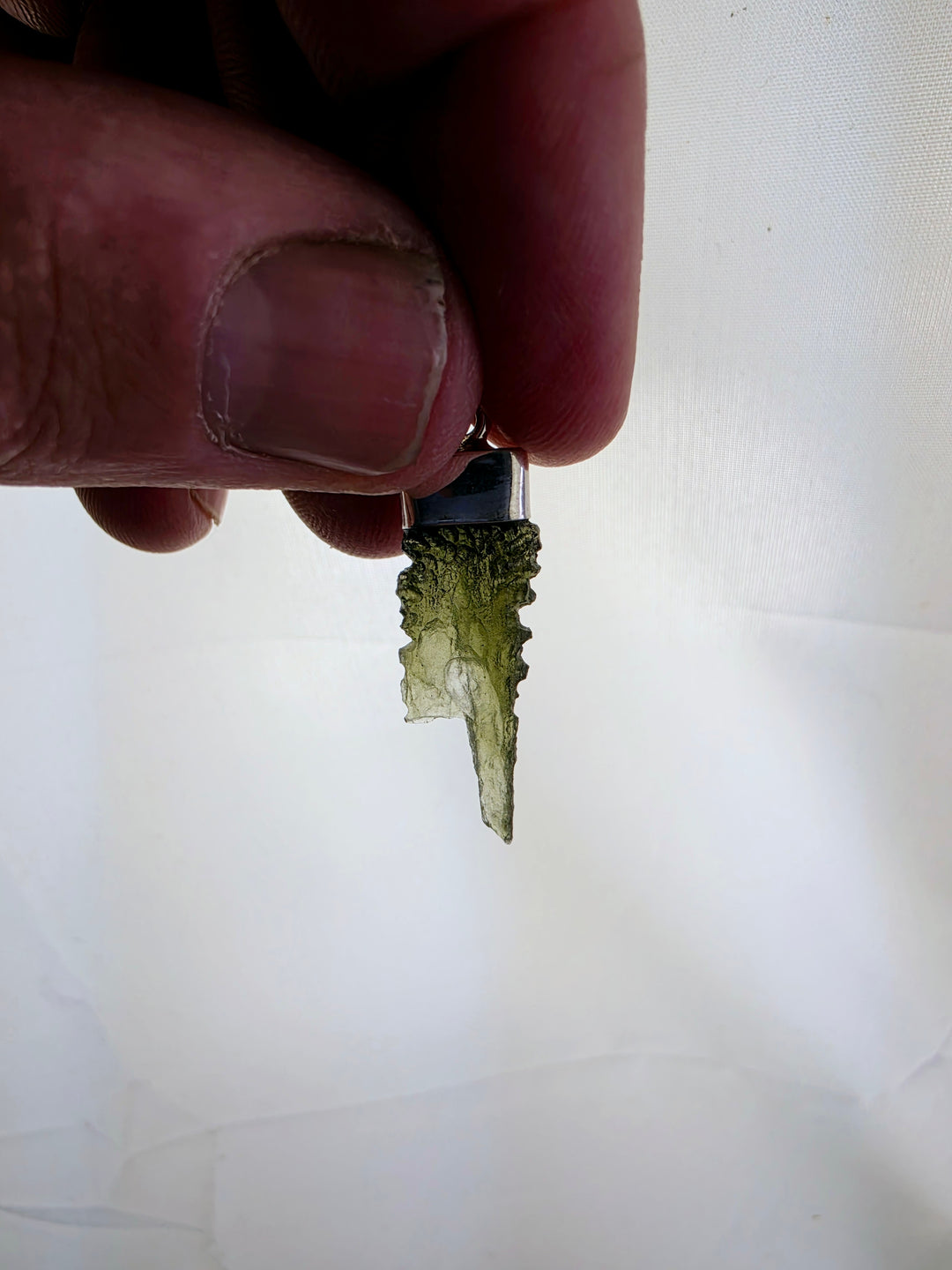 Moldavite Silver Pendant — Manifest & Transform