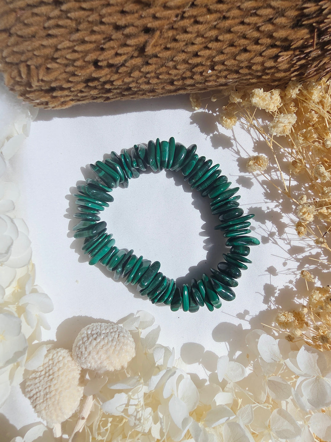 Malachite Bracelet - Large Chip — Transform & Rise