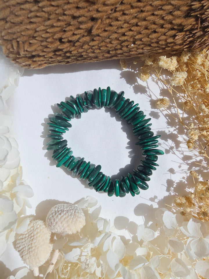 Malachite Bracelet - Large Chip — Transform & Rise