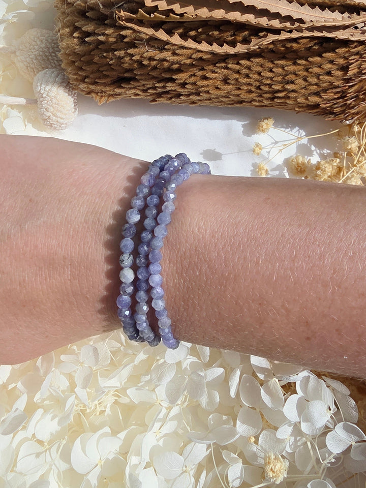Tanzanite Faceted Bracelet - 4mm