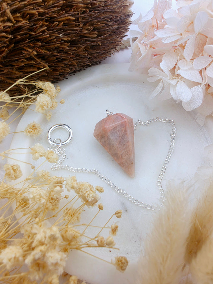Peach Moonstone Pendulum