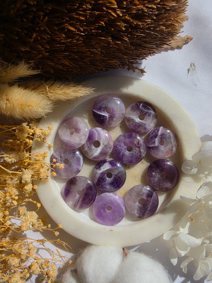 Amethyst Donut Pendant