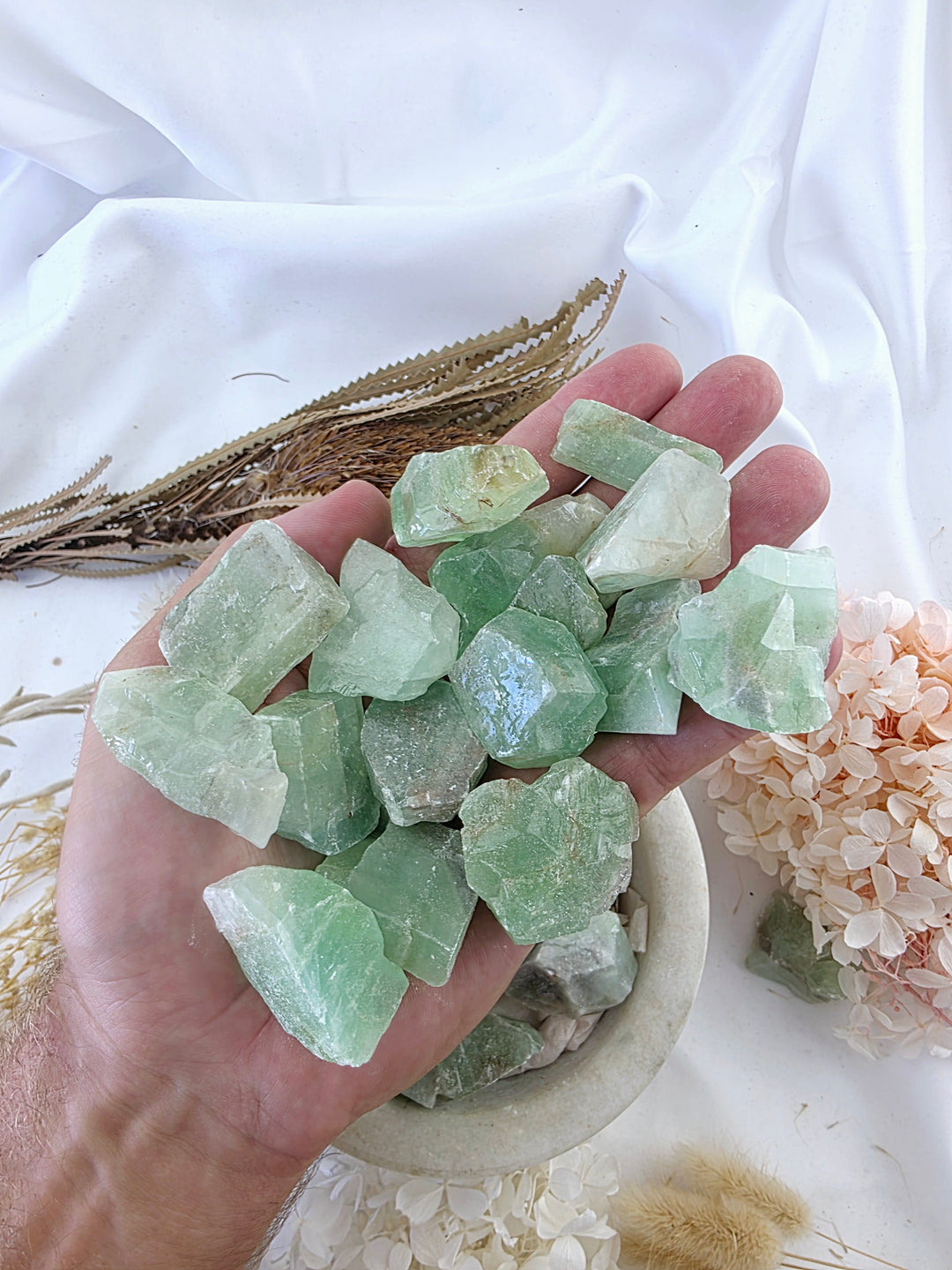 Green Calcite Medium Rough
