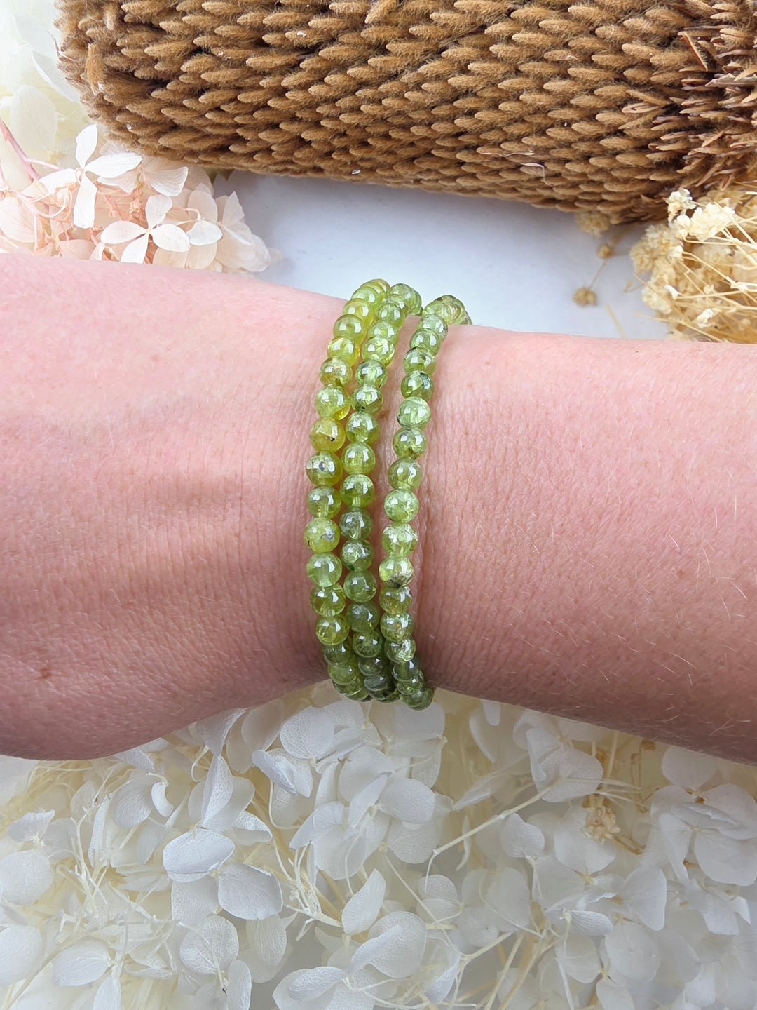 Peridot Bracelet - 4mm