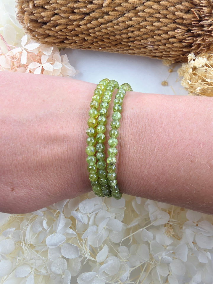 Peridot Bracelet - 4mm