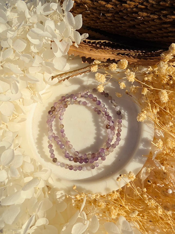 Amethyst Faceted Bracelet - 4mm