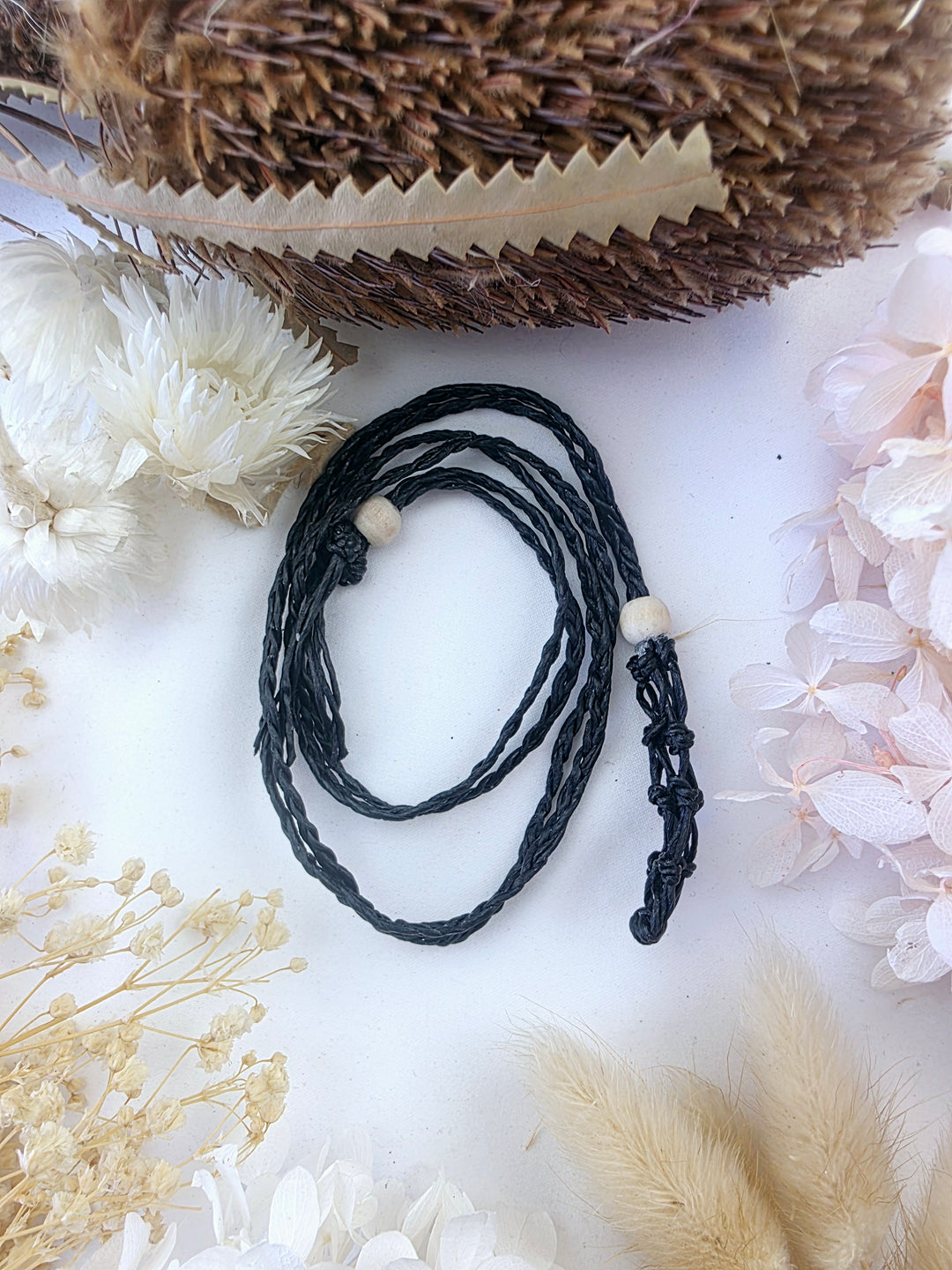 Macrame Net Crystal Holder Necklace