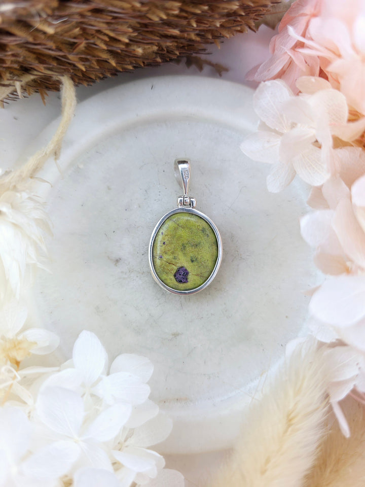 Atlantisite Silver Pendant