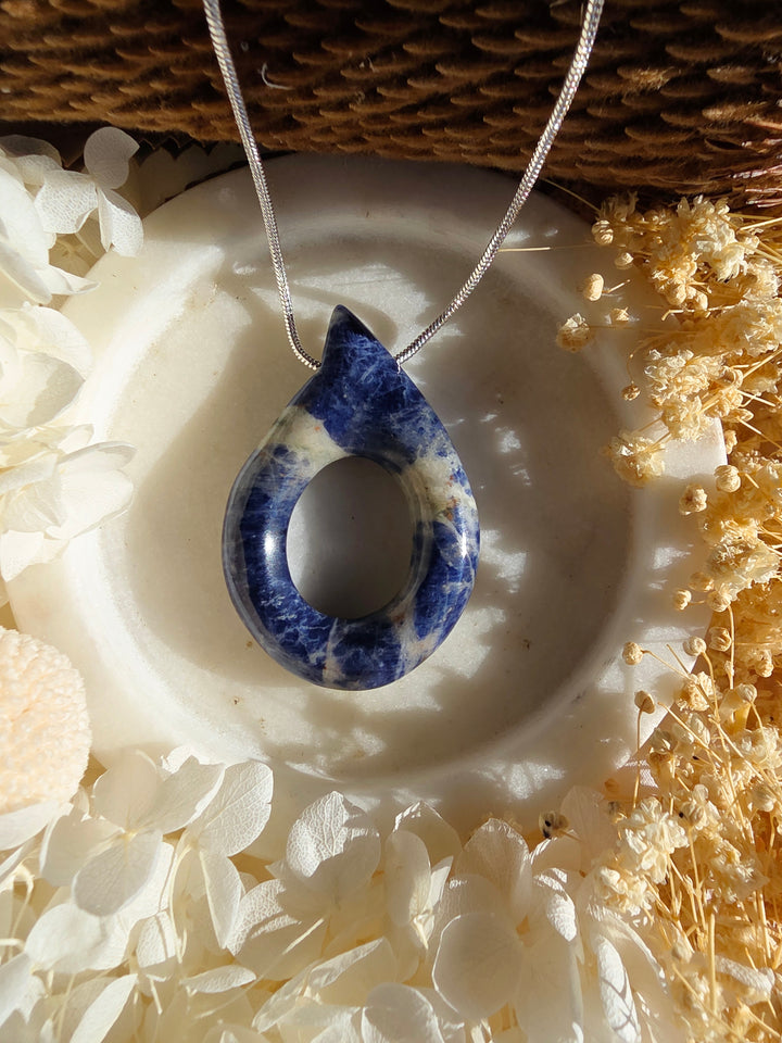 Sodalite Tear Drop Pendant
