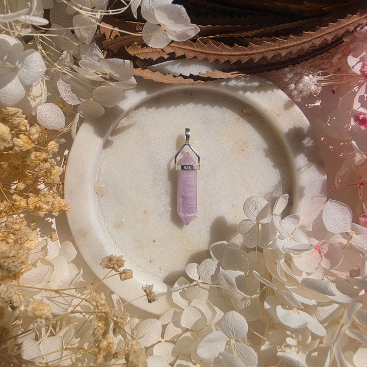 Kunzite Alignment Silver Pendant