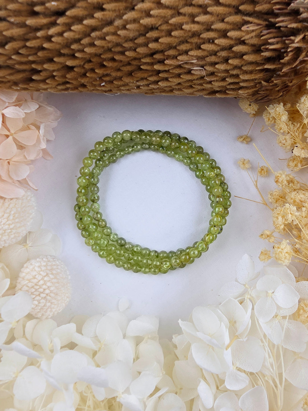 Peridot Bracelet - 4mm