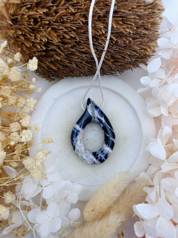 Sodalite Tear Drop Pendant