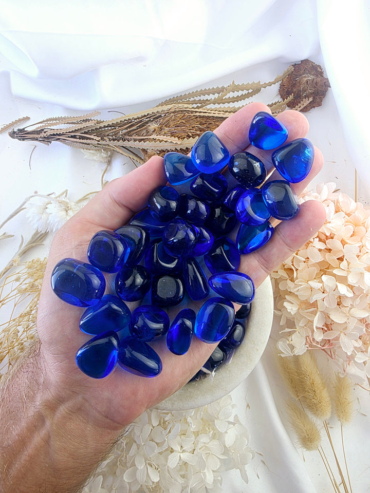 Blue Obsidian Tumbled Stone