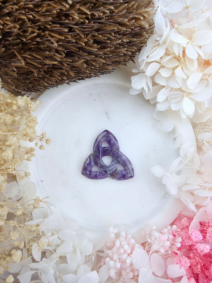 Amethyst Trinity Celtic Knot Pendant