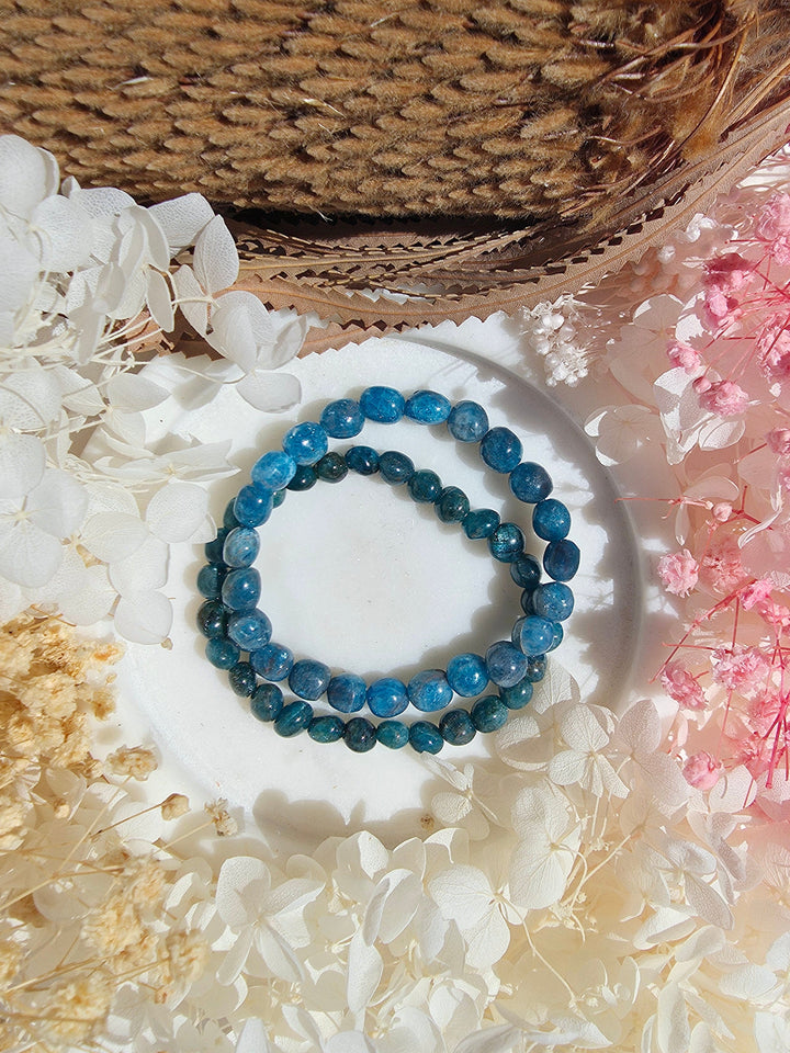Blue Apatite Bracelet - 6mm