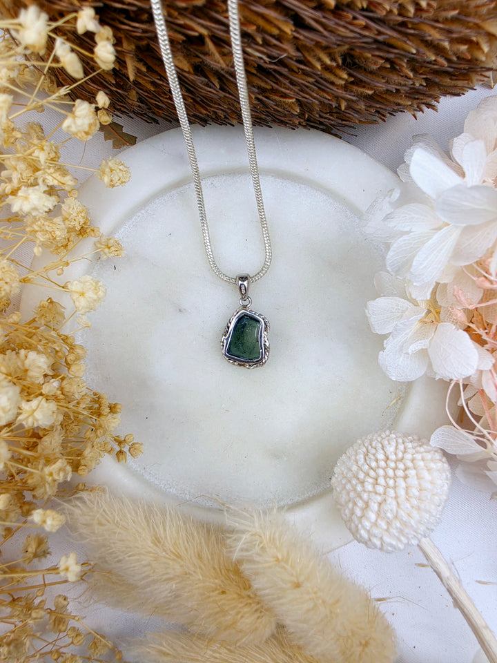 Indicolite (Blue) Tourmaline Silver Pendant