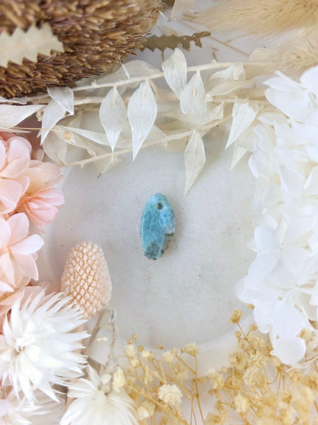 Larimar Angel Wing Pendant