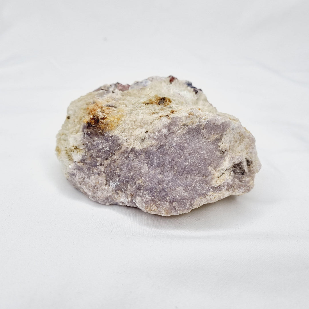 Rubellite Tourmaline and Lepidolite on Quartz