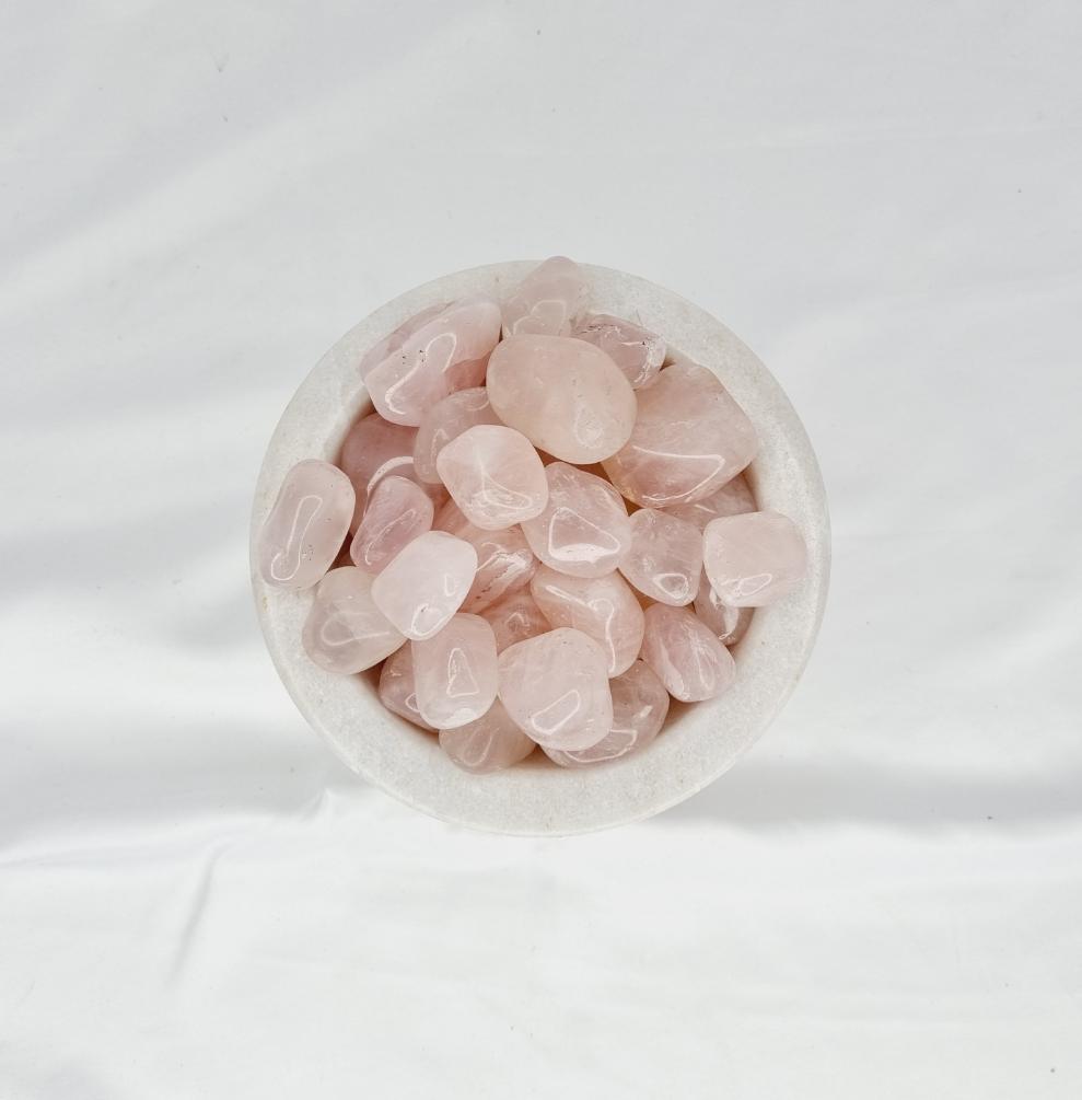 Rose Quartz tumbled stones