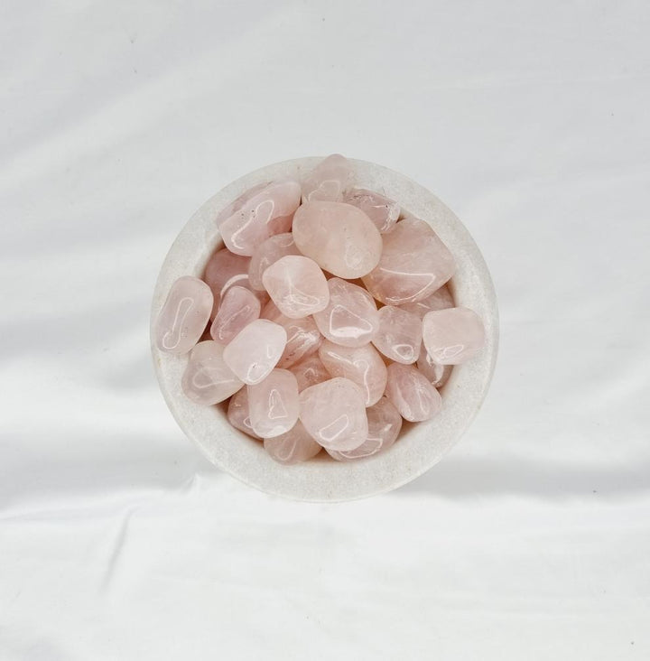 Rose Quartz tumbled stones