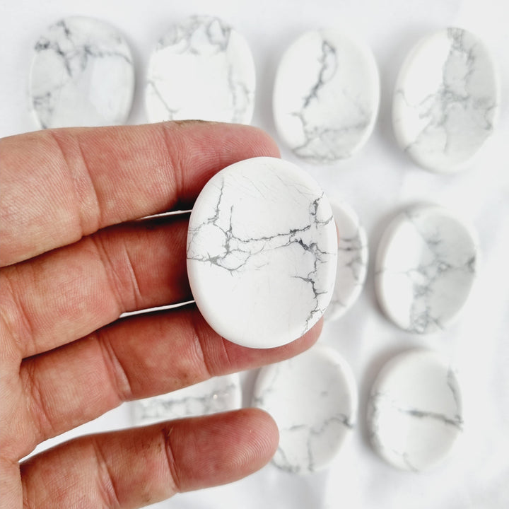 Howlite Worry Stone