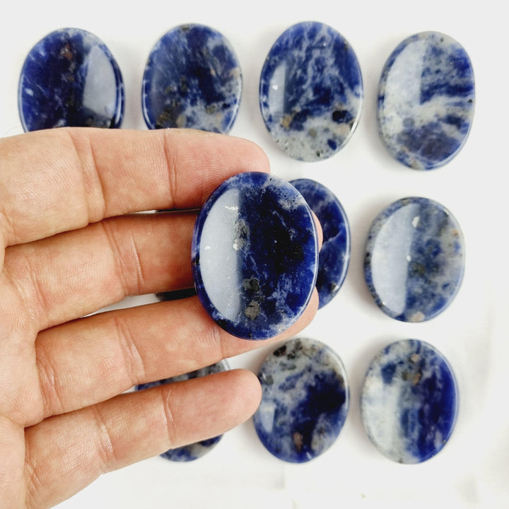 Sodalite Worry Stone — Calm Truth