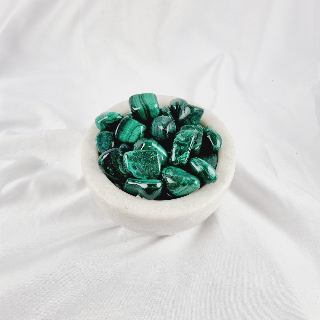 Malachite Tumbled Stones