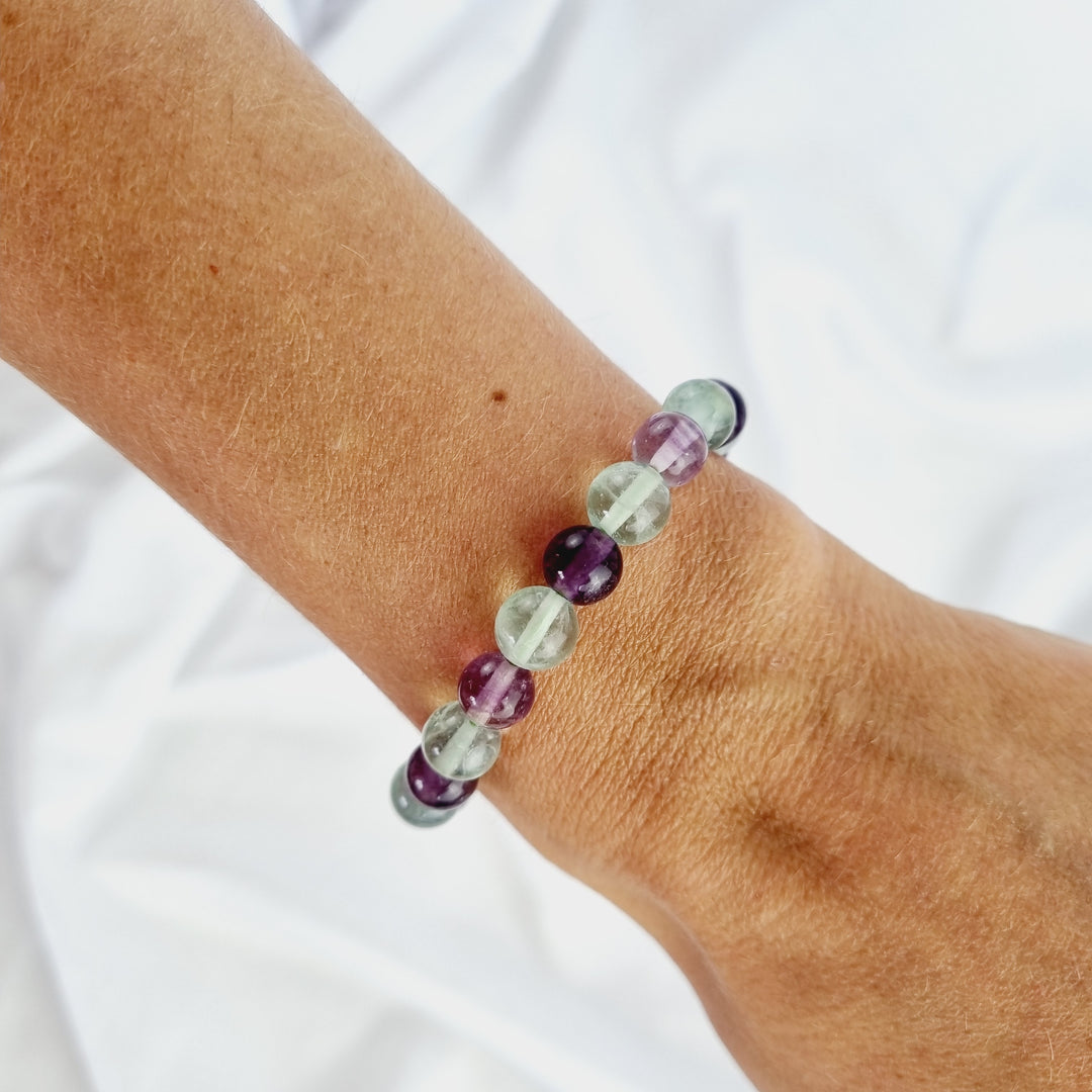 Rainbow Fluorite Bracelet - 8mm