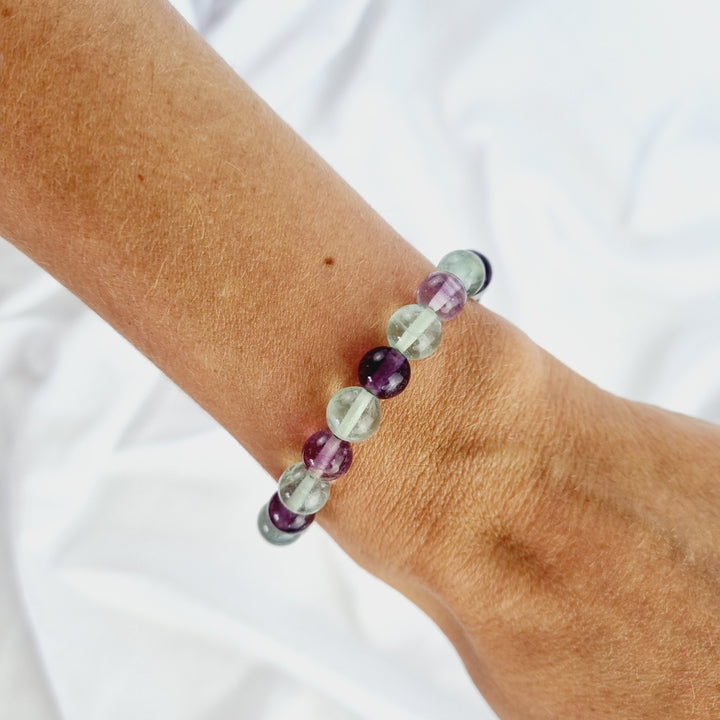 Rainbow Fluorite Bracelet - 8mm