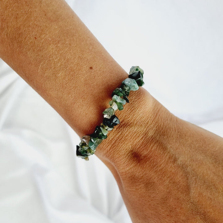 Moss Agate Bracelet - Chip