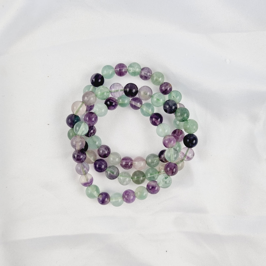 Rainbow Fluorite Bracelet - 8mm