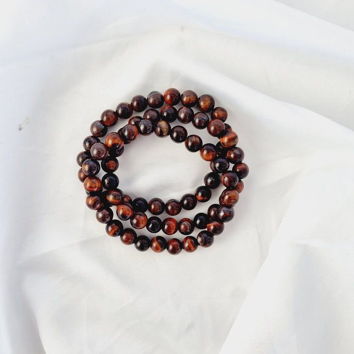 Red Tigers Eye Bracelet - 8mm