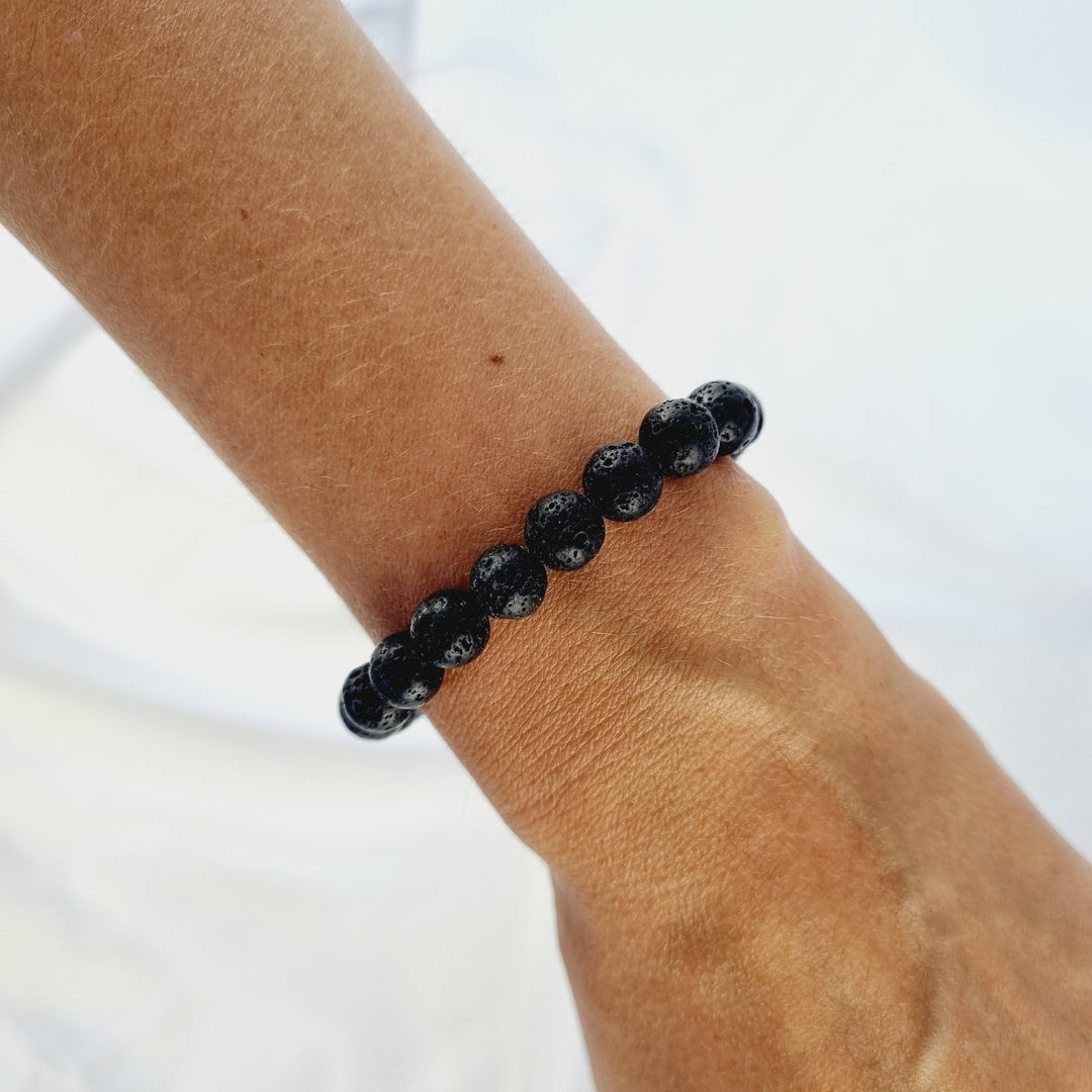 Lava Stone Bracelet - 8mm