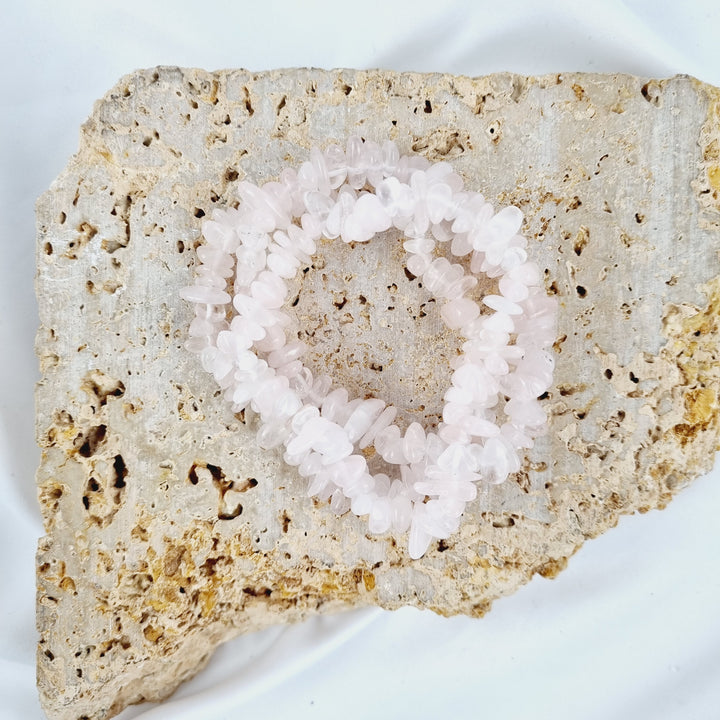 Rose Quartz Bracelet - Chip