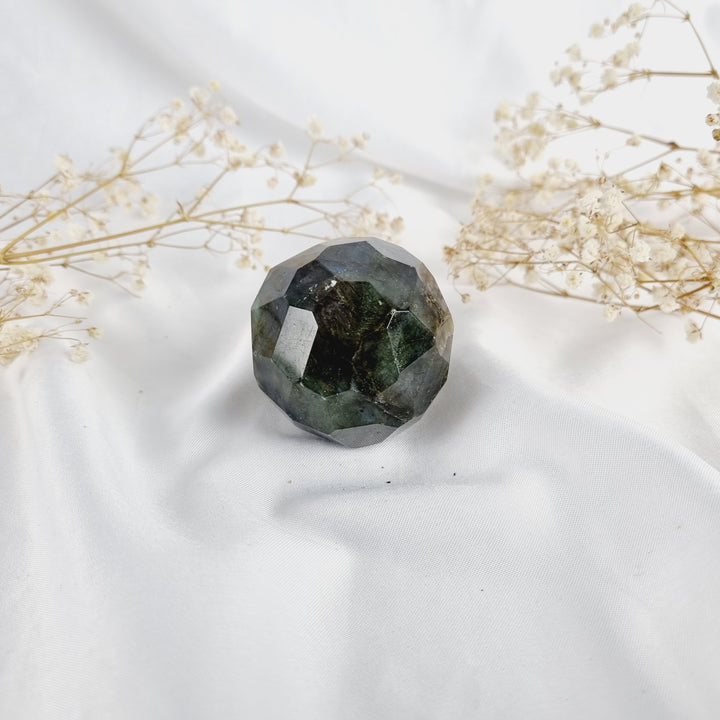 Labradorite Faceted Sphere