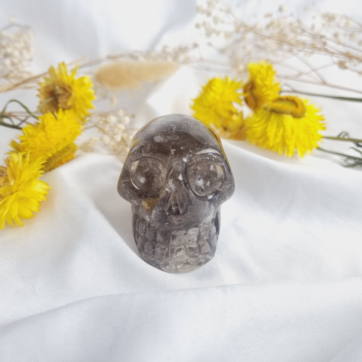 Smoky Quartz Skull