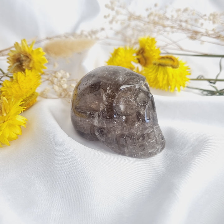 Smoky Quartz Skull