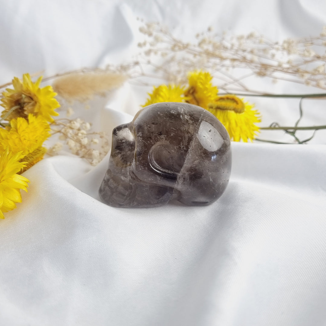 Smoky Quartz Skull