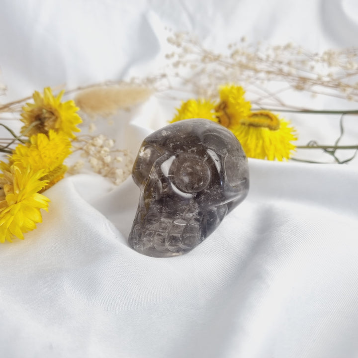 Smoky Quartz Skull