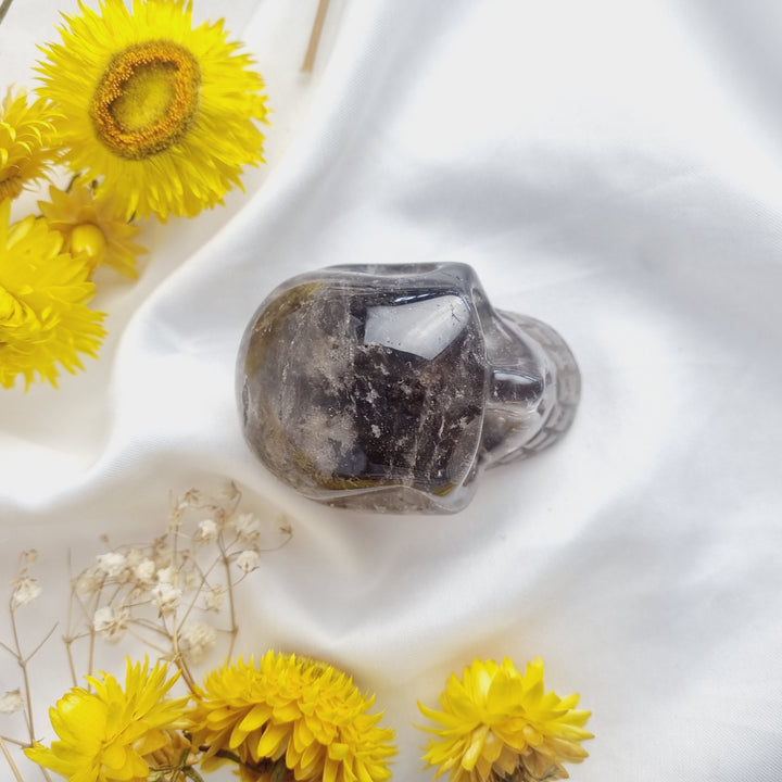 Smoky Quartz Skull